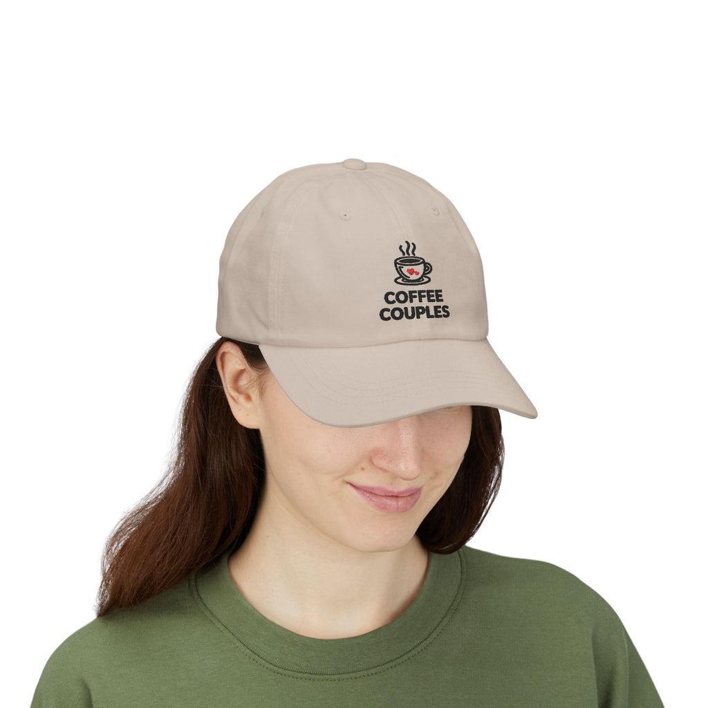 Coffee Couples Dad Cap – Embroidered Coffee Cup Hat for Couples, Cute Matching Gift