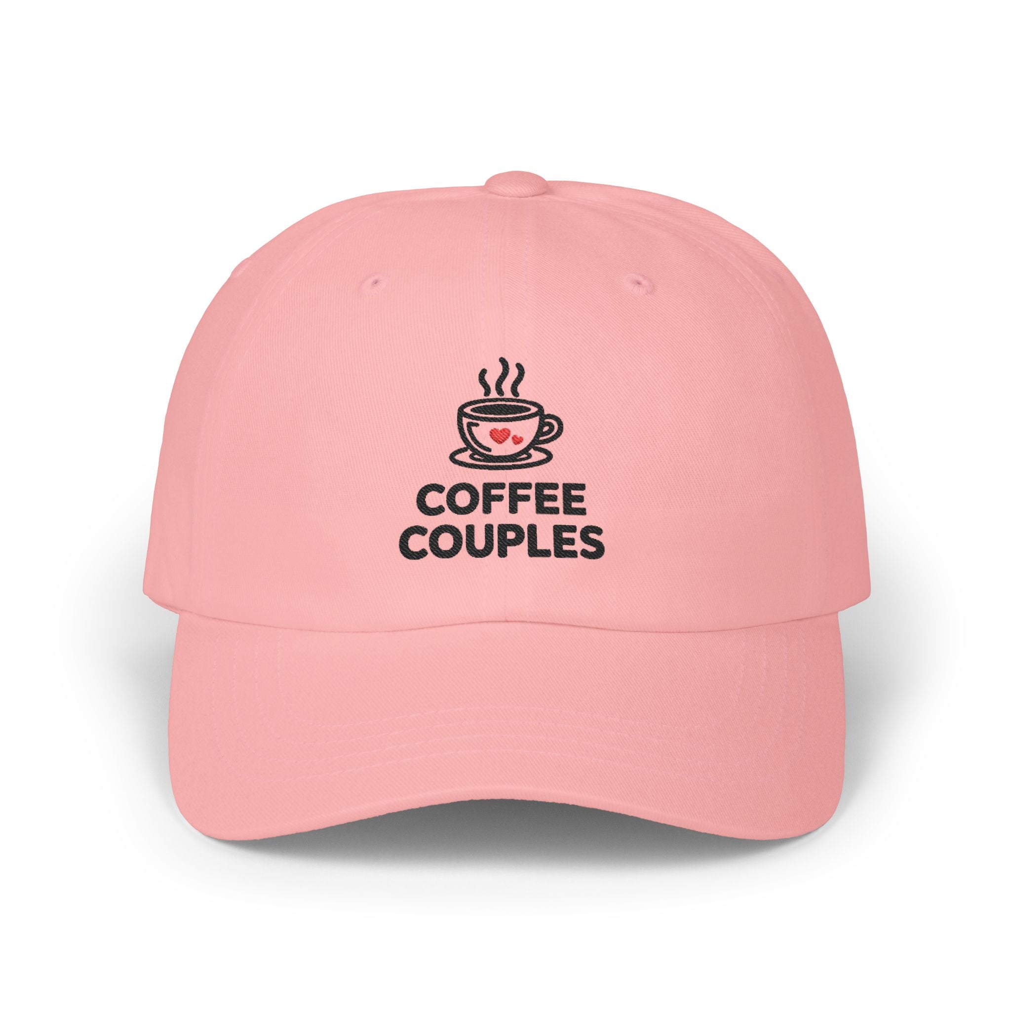 Coffee Couples Dad Cap – Embroidered Coffee Cup Hat for Couples, Cute Matching Gift