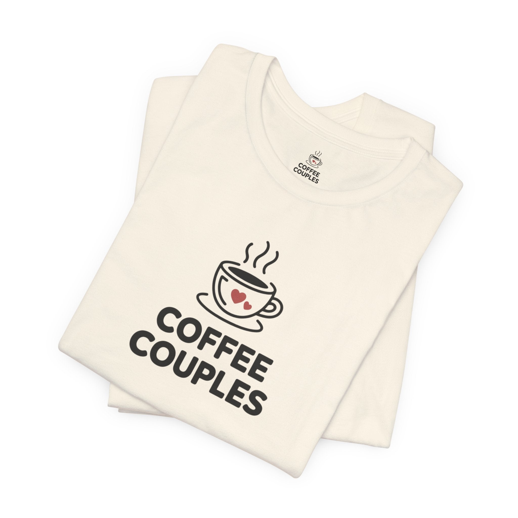 Coffee Couples Tee – Matching Cute Coffee Cup Design