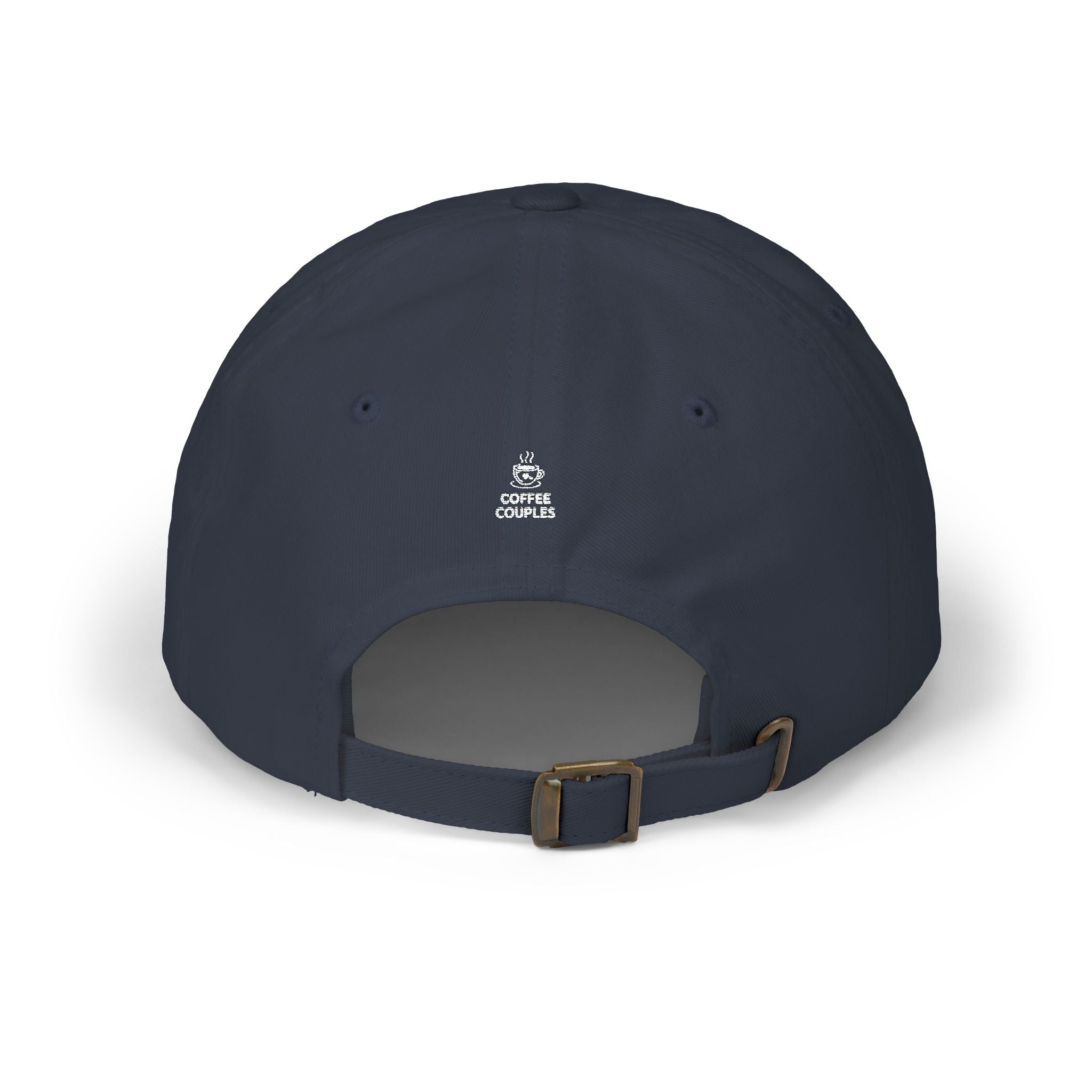 Coffee Lover couple Dad Cap — Two Cups With Heart Embroidered Baseball Hat