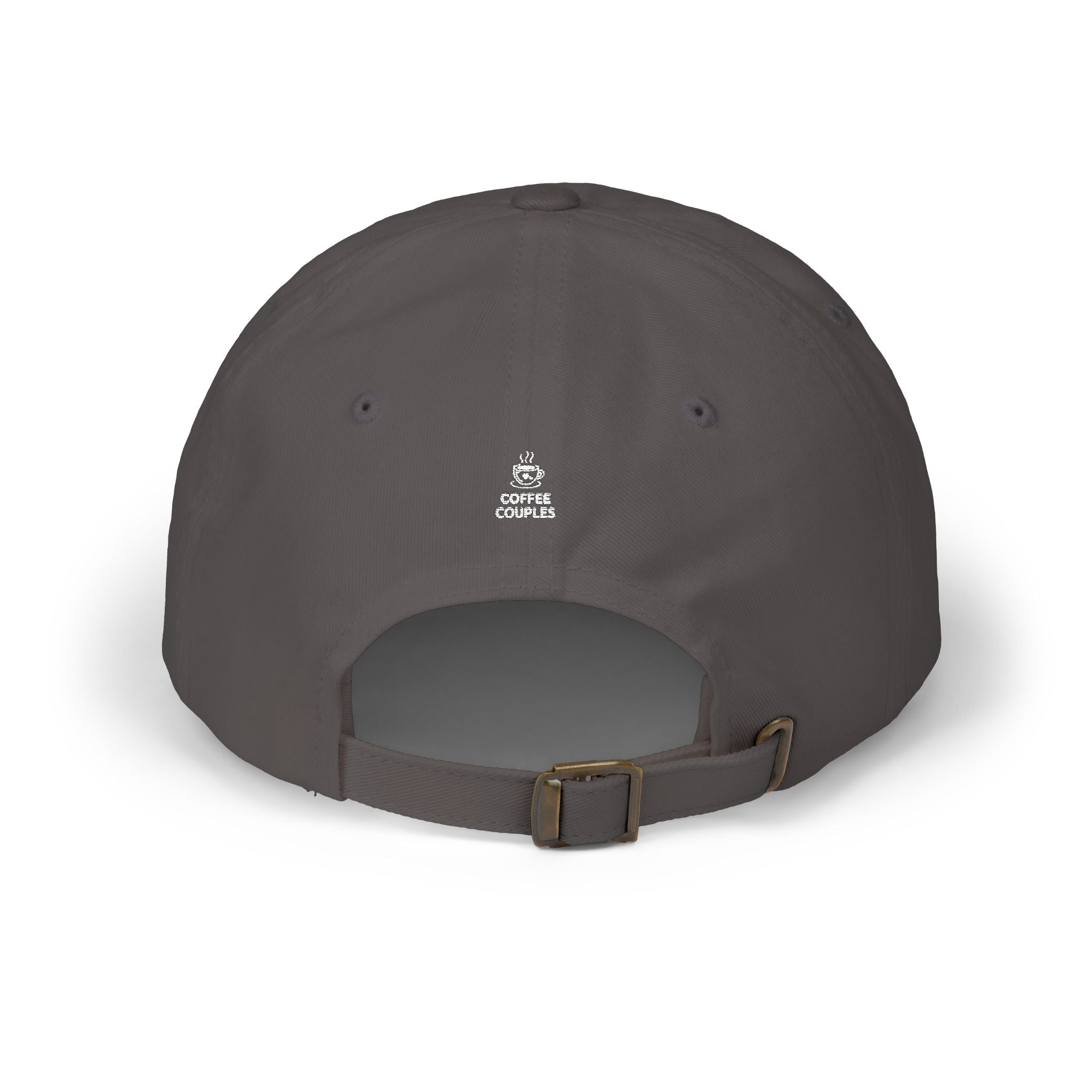 Coffee Lover couple Dad Cap — Two Cups With Heart Embroidered Baseball Hat