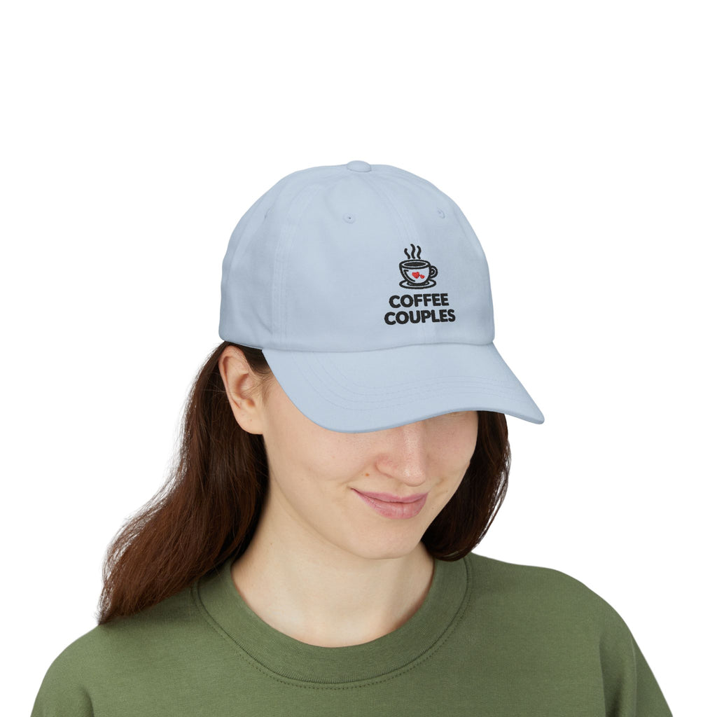 Coffee Couples Dad Cap – Embroidered Coffee Cup Hat for Couples, Cute Matching Gift