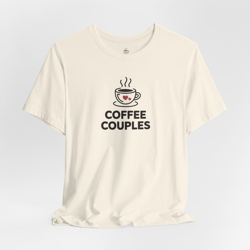 Coffee Couples Tee – Matching Cute Coffee Cup Design