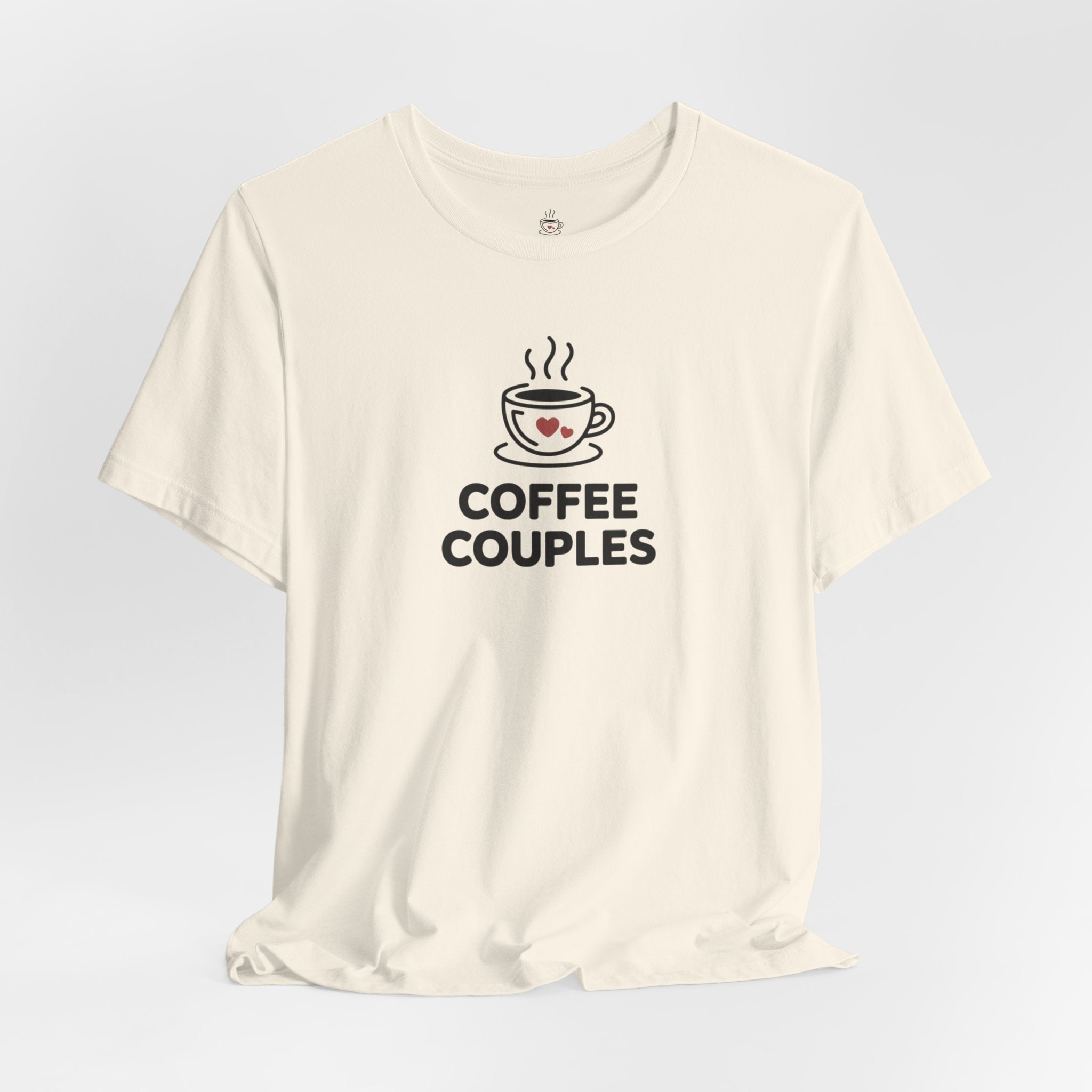 Coffee Couples Tee – Matching Cute Coffee Cup Design