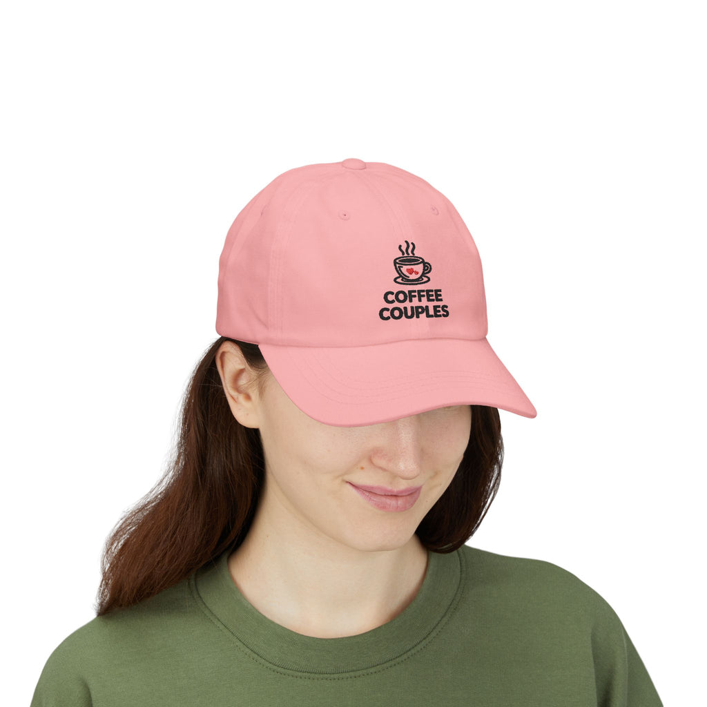 Coffee Couples Dad Cap – Embroidered Coffee Cup Hat for Couples, Cute Matching Gift